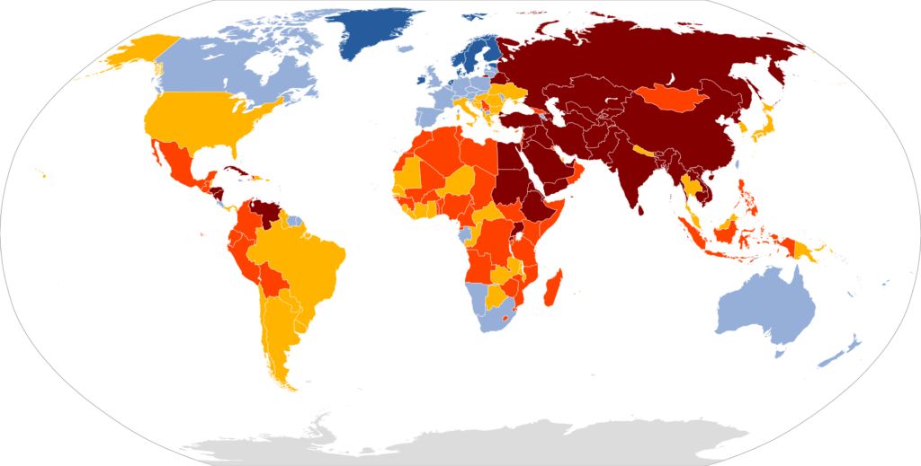 Press freedom 2025.svg