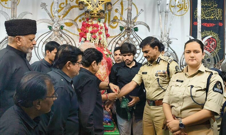 Hyderabad Police Deploy 3,000 Personnel for Bibi Ka Alam Muharram Procession Hyderabad Police Deploy 3,000 Personnel for Bibi Ka Alam Muharram Procession