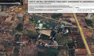 Activist Flags Lake Encroachment by MNR Colleges in Sangareddy