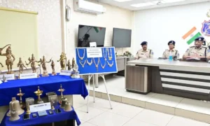 Two Men Arrested for Stealing Idols and Bells from Temples in Ibrahimpatnam