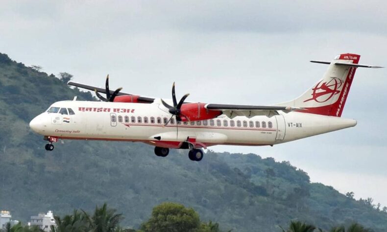 1756085216 Alliance Air flight develops snag returns to Hyderabad airport