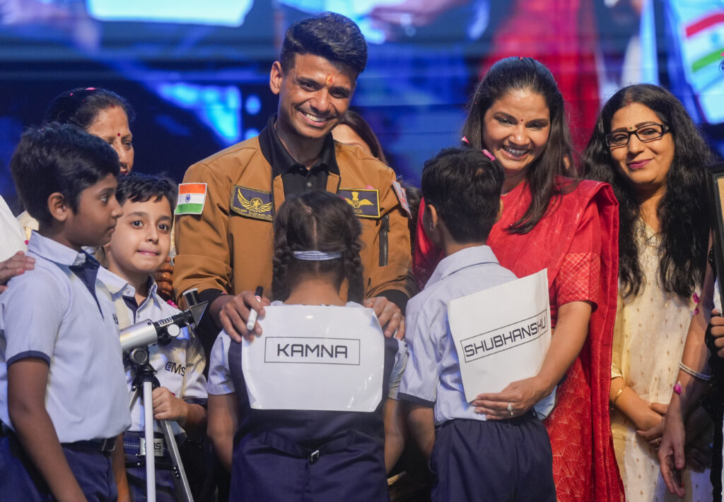 Shubhanshu Shukla welcomed in Lucknow