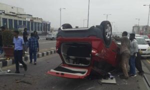 1756264800 Accident on Hyderabads PVNR Expressway disrupts traffic