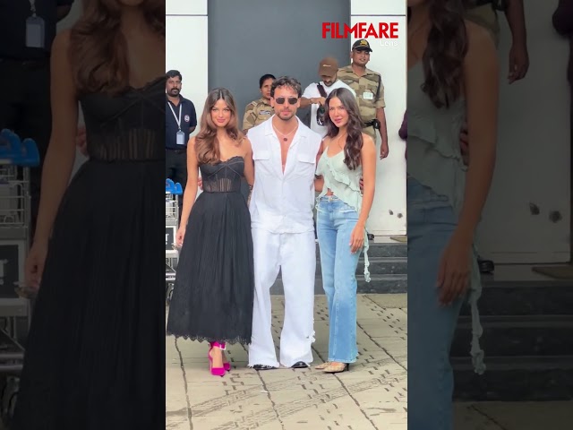Baaghi4 stars TigerShroff SonamBajwa and HarnaazSandhu were spotted looking truly