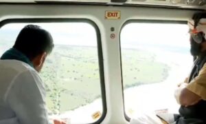 CM Revanth conducts aerial survey of flood hit areas in Telangana