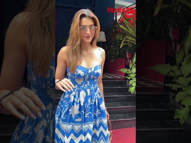 KritiSanon stepped out in style in a stunning floral dress
