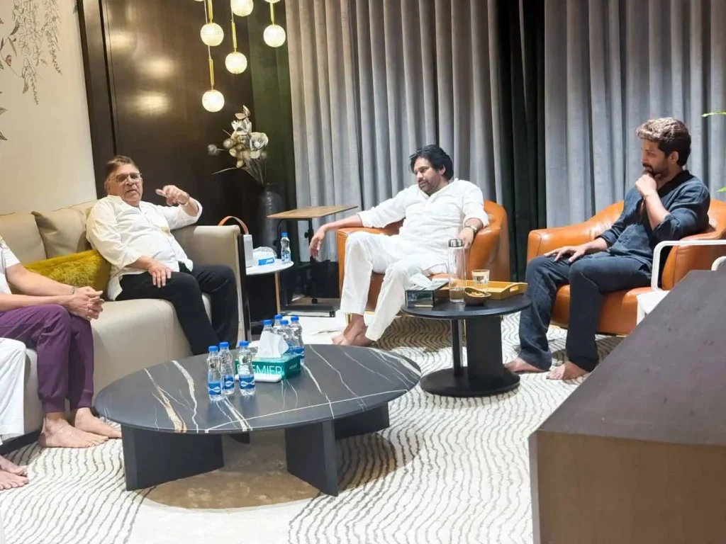 Pawan Kalyan visits Allu Arjun family photos go viral online.webp