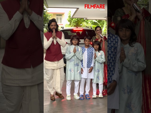 Riteish Deshmukh And Genelia Deshmukh With Children visit Rakul Preets