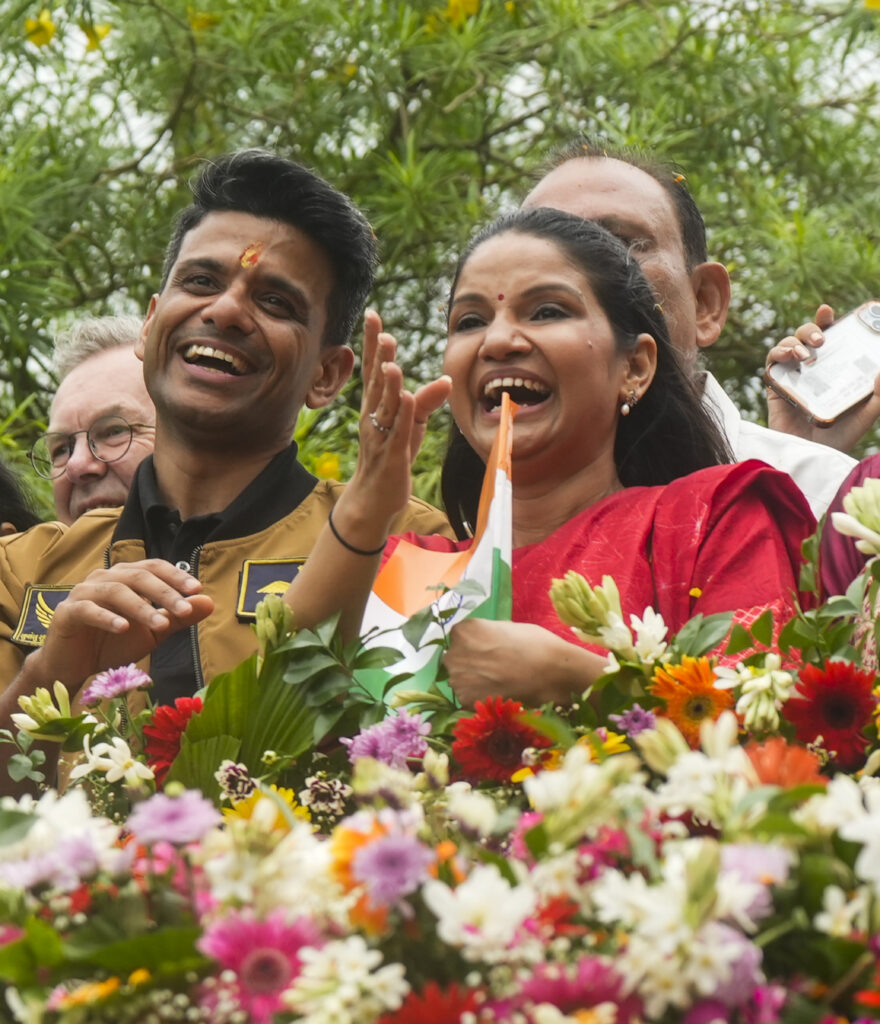 Shubhanshu Shukla welcomed in Lucknow