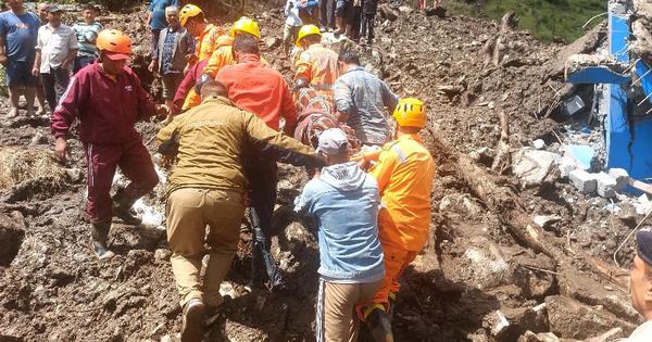 14 missing 20 injured after heavy rain buries several houses