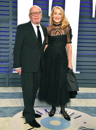 Rupert Murdoch and Jerry Hall
Vanity Fair Oscar Party, Arrivals, Los Angeles, USA - 24 Feb 2019