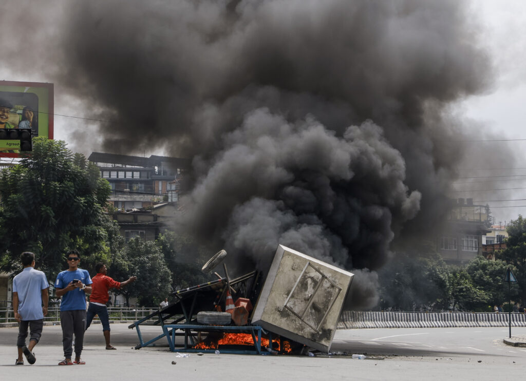 1757447334 790 Photos Anti government protests in Nepal