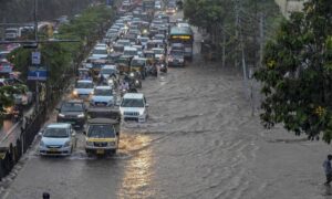 1758260279 Rains leave Hyderabad waterlogged IMD forecasts more downpours on Friday