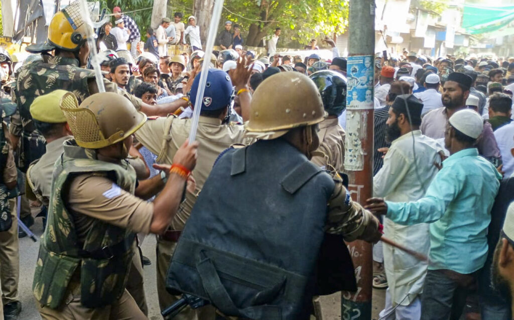 1758926273 382 Protest over I Love Muhammad posters in Bareilly