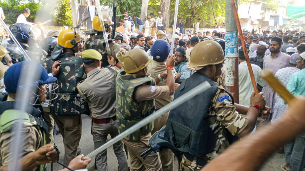 1758926273 799 Protest over I Love Muhammad posters in Bareilly