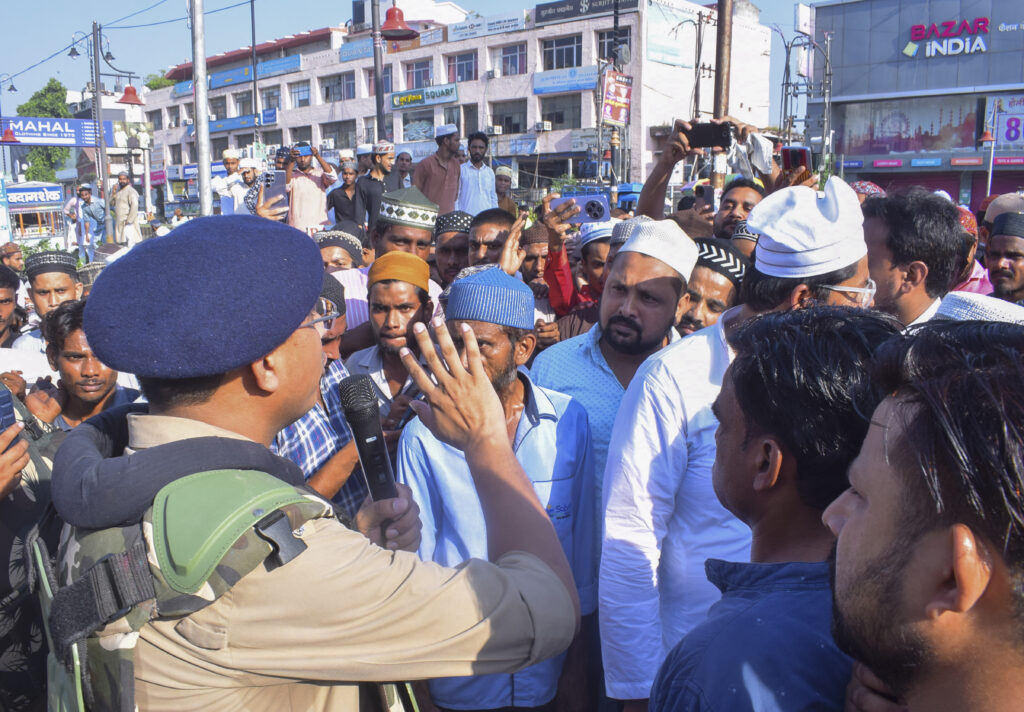 1758926273 942 Protest over I Love Muhammad posters in Bareilly