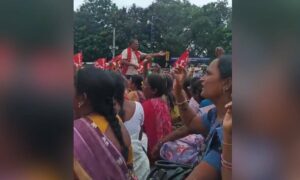 ASHA workers protest in Hyderabad demand Rs 18000 fixed salary