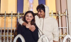 Ahaan Panday Aneet Padda say thank you for letting