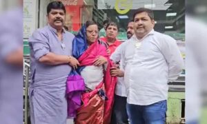 BJP workers force Congress leader to wear saree over morphed