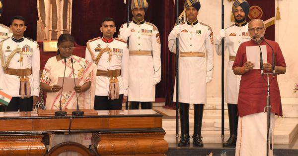 CP Radhakrishnan sworn in as vice president