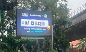 Digital billboard displays pending challans lapsed PUCs in real time