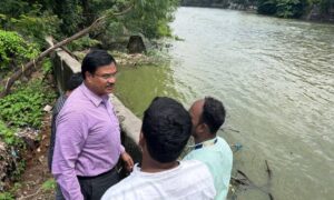 HYDRAA commissioner visits areas flooded by rainwater on Thursday