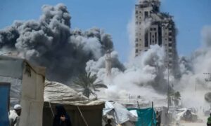 Israel strikes Gaza City high rise amid expanding offensive