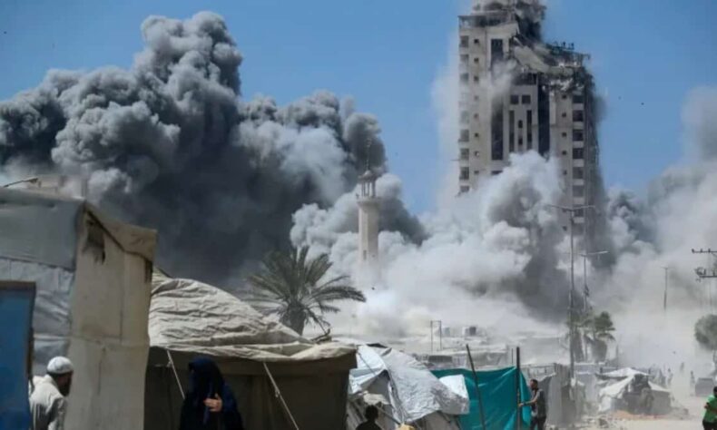 Israel strikes Gaza City high rise amid expanding offensive
