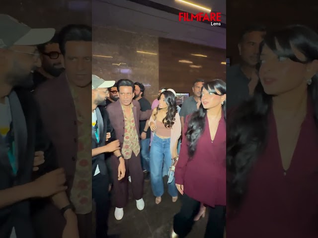ManojBajpayee was spotted at the premiere of Jugnuma looking sharp