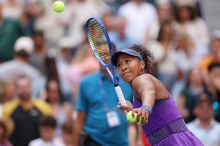 NEW YORK, NEW YORK - SEPTEMBER 01: Naomi Osaka of Japan celebrates after defeating Coco Gauff of the United States during their Women's Singles Fourth Round match on Day Nine of the 2025 US Open at USTA Billie Jean King National Tennis Center on September 1, 2025 in the Flushing neighborhood of the Queens borough of New York City. (Photo by Sarah Stier/Getty Images)