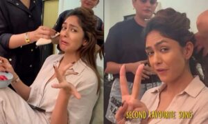 Mrunal Thakurs playlist includes Ishq Bulaava Qaafirana Kannadi Poove