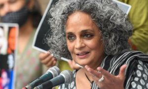 Plea in HC against Arundhati Roy book for cover showing