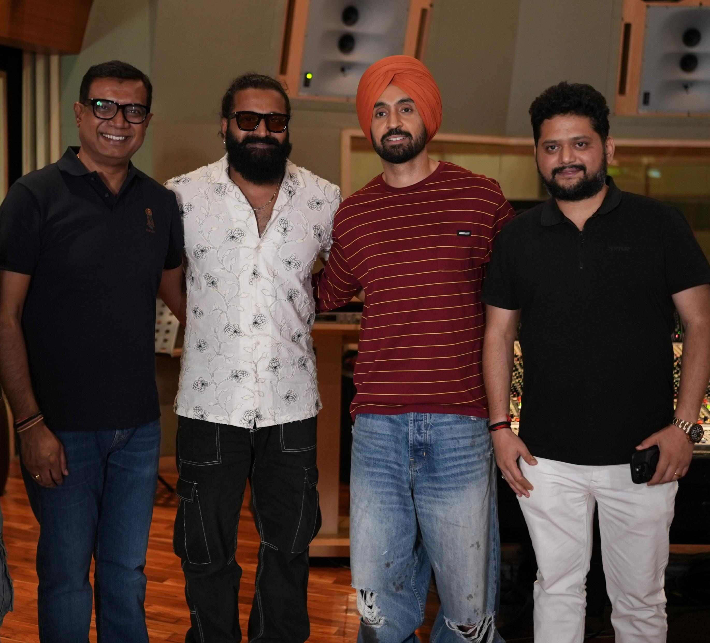 Diljit Dosanjh and Rishab Shetty collaborate for a song track in Kantara Chpater 1