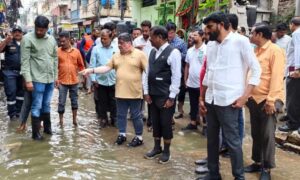 Telangana ministers GHMC officials review pending works in OU Colony