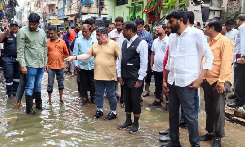 Telangana ministers GHMC officials review pending works in OU Colony