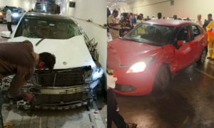 Two injured after their cars crash on Mumbai Coastal Road