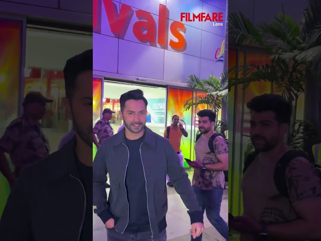 VarunDhawan was spotted at the airport and his first move