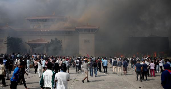 What sparked the violent protest in Nepal