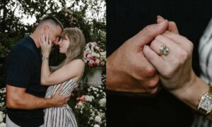 1759468119 Taylor Swift shows off her vintage style engagement ring