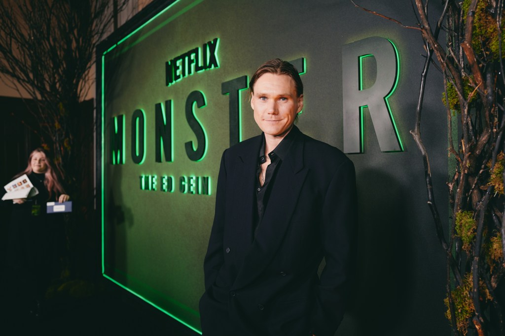 NEW YORK, NEW YORK - SEPTEMBER 30: Hudson Oz attends the Monster: The Ed Gein Story NY Premiere at Paris Theater on September 30, 2025 in New York City. (Photo by Jenny Anderson/Getty Images for Netflix)