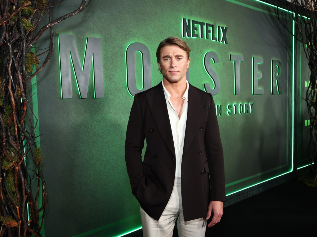 NEW YORK, NEW YORK - SEPTEMBER 30: Tyler Jacob Moore attends the Monster: The Ed Gein Story NY Premiere at Paris Theater on September 30, 2025 in New York City. (Photo by Jamie McCarthy/Getty Images for Netflix)
