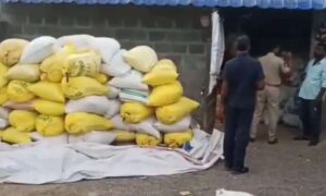 1760617623 PDS rice smuggling racket busted in Karimnagar 300 quintals seized