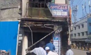 1760709118 Fire at sweet shop in Charminar no casualties