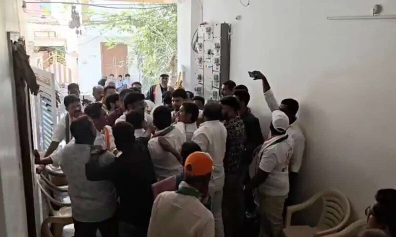 1761045898 Congress workers clash during poll campaign in Hyderabad