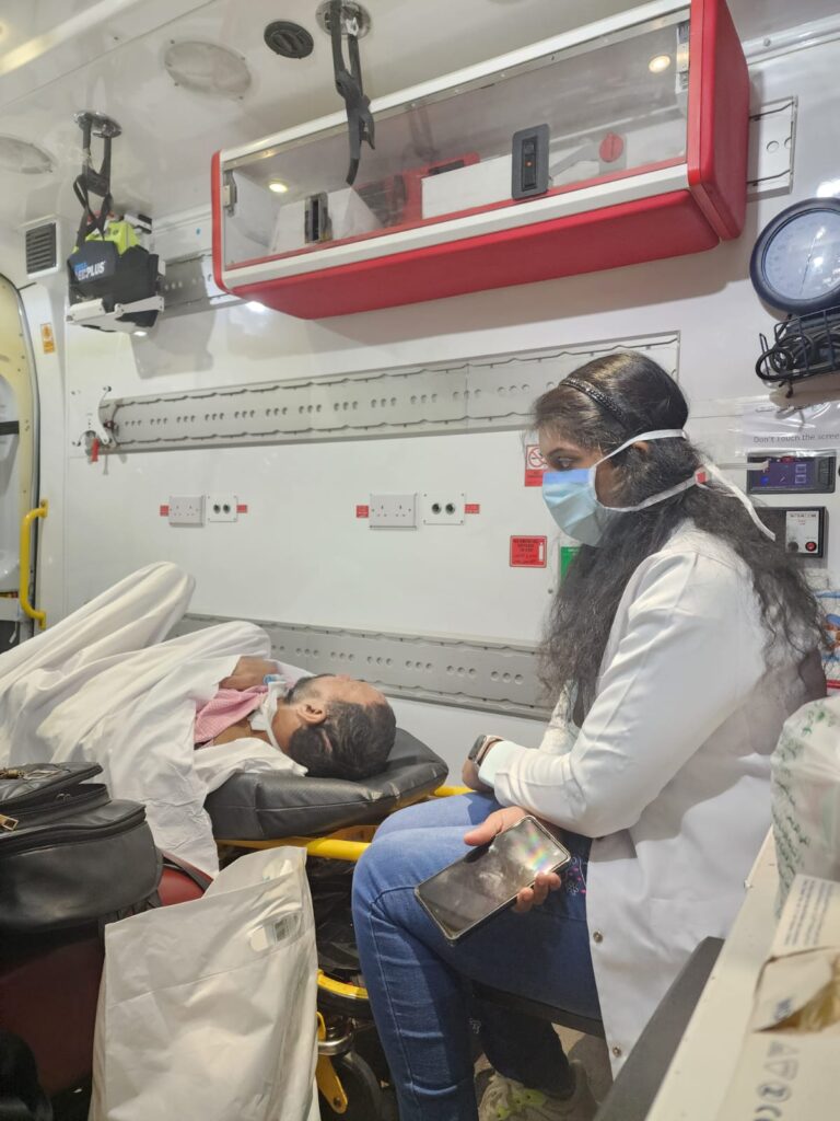 1761163018 822 Paralysed Hyderabad man flown back on stretcher from Saudi Arabia