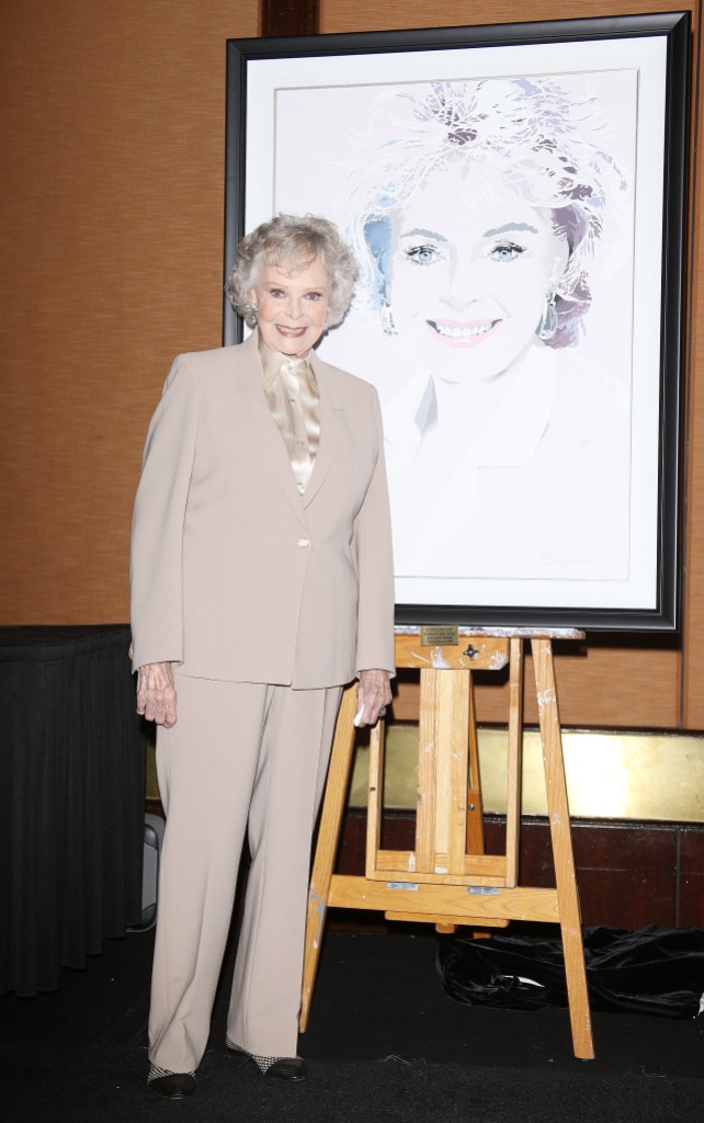 UNIVERSAL CITY, CA - MARCH 26:  June Lockhart attends the Hollywood Chamber of Commerce's 94th Annual Installation & Lifetime Achievement Awards luncheon held at Universal Hilton Hotel on March 26, 2015 in Universal City, California.  (Photo by Michael Tran/FilmMagic)