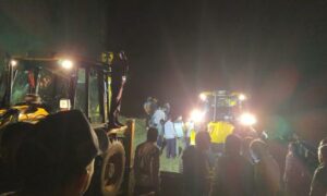 At least 15 dead after bus gets buried in landslide
