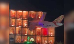 Bengal Durga pooja pandal recreates Ahmedabad plane crash tragedy draws