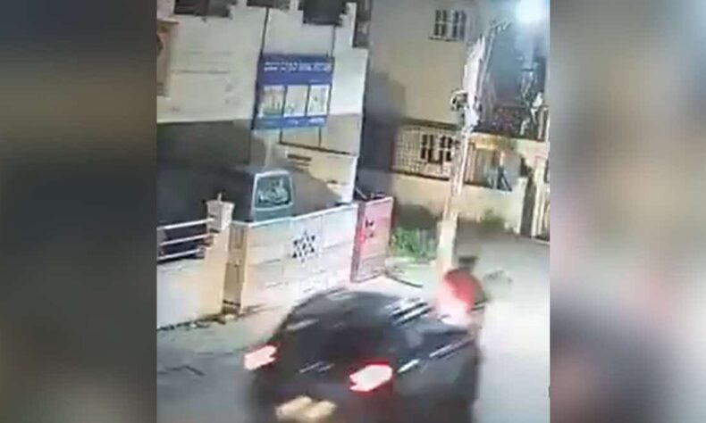 Couple hit delivery agents bike in road rage booked for