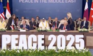 Donald Trump other leaders sign Gaza peace deal after Israel